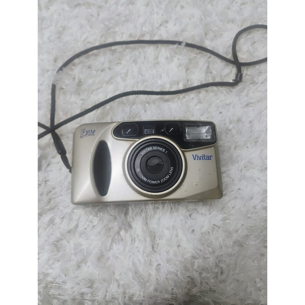 Vintage Vivitar PZ 3110 Day Date 38mm Point & Shoot Film Camera *Tested* Photo